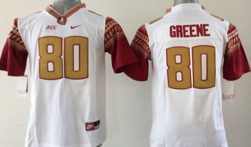 Seminoles #80 Rashad Greene White Limited Stitched Youth NCAA Jersey - Click Image to Close